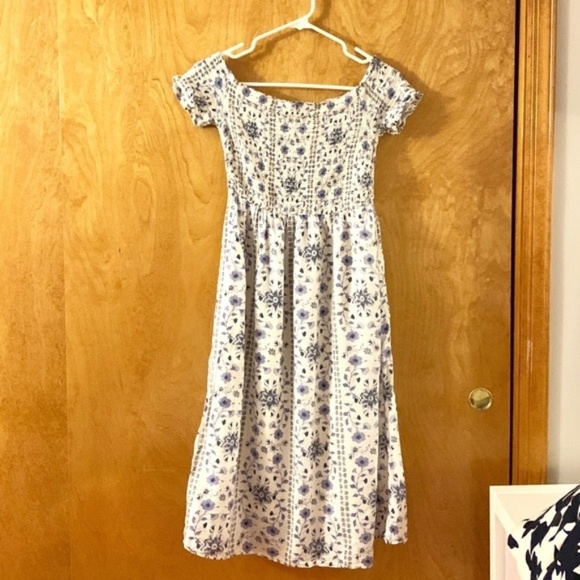 old navy blue and white dress